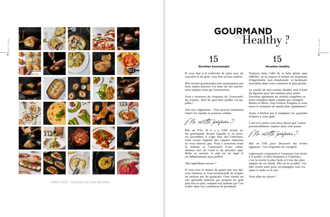 eBook : SARAH'S KITCHEN version salée